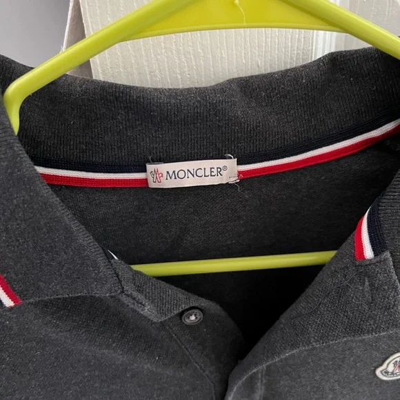 Moncler Polo With Tricolor Detail